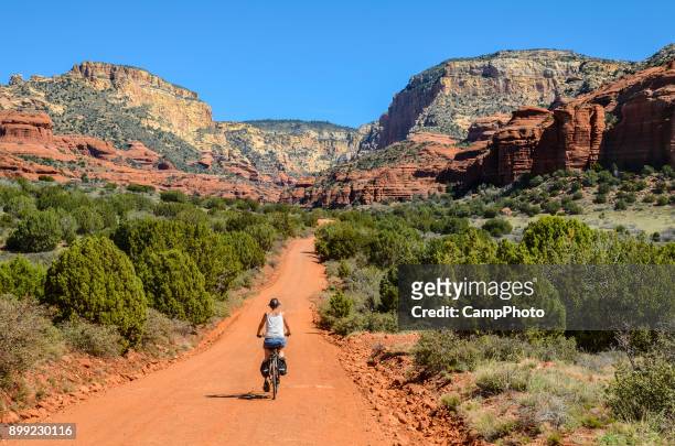 riding in red rock country - red rock stock pictures, royalty-free photos & images