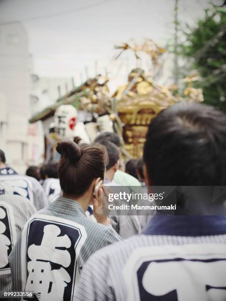 japanese festival - happi stock pictures, royalty-free photos & images