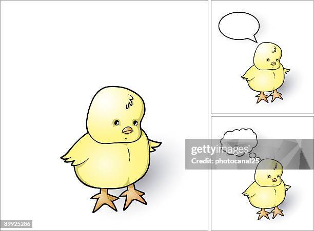 chicken alone - get well soon stock illustrations