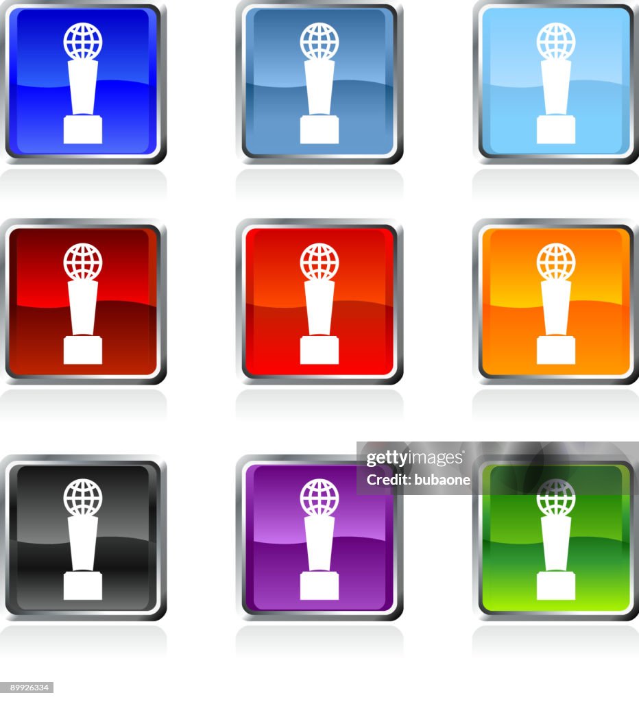 Trophy athletics royalty free vector art in nine colors