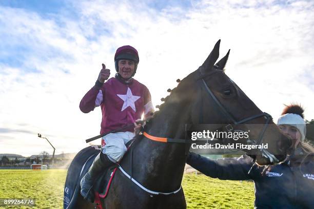 Dublin , Ireland - 28 December 2017; Apple's Jade, with Davy Russell up, after winning the Squared Financial Christmas Hurdle on day 3 of the...