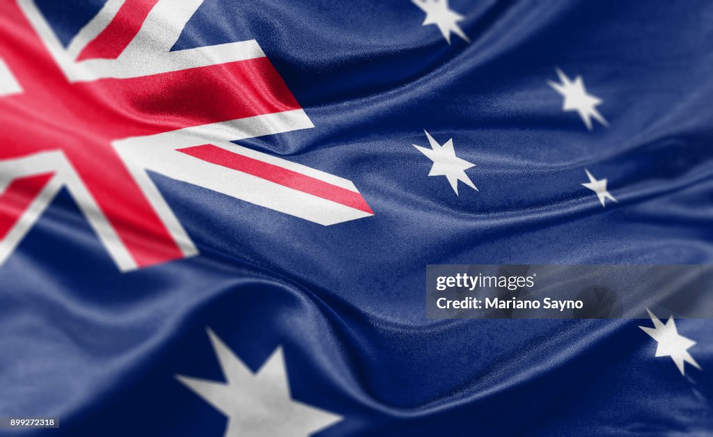 High resolution digital render of Australia flag