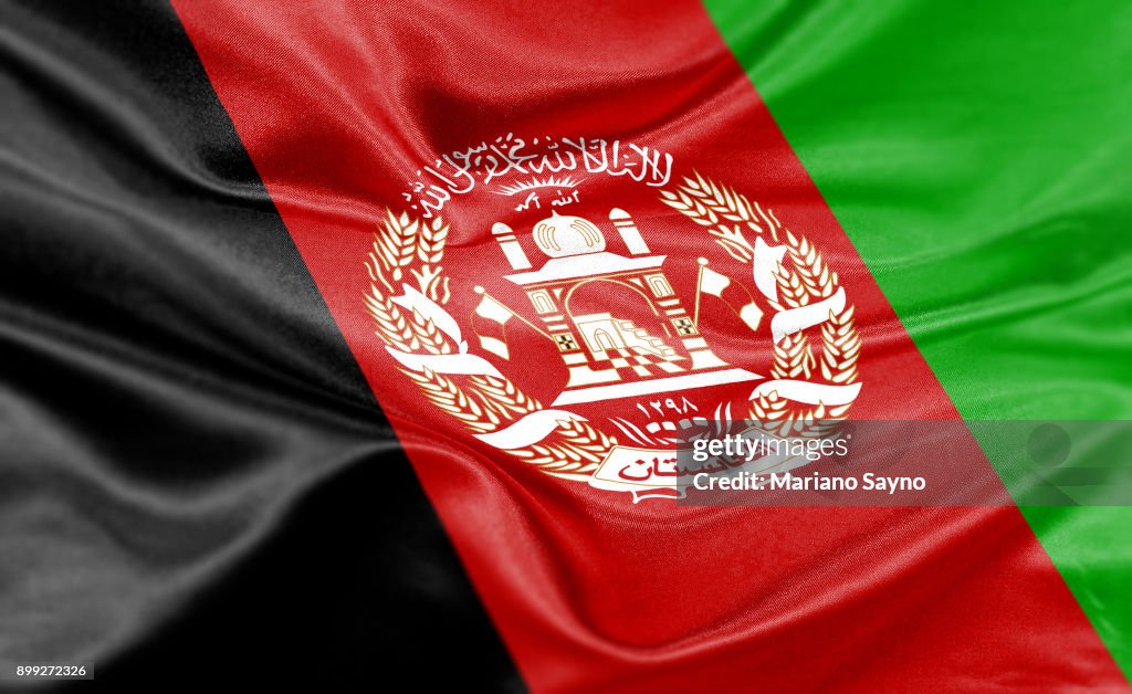 High resolution digital render of Afghanistan flag