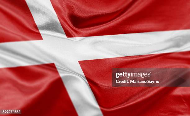 high resolution digital render of denmark flag - selandia fotografías e imágenes de stock