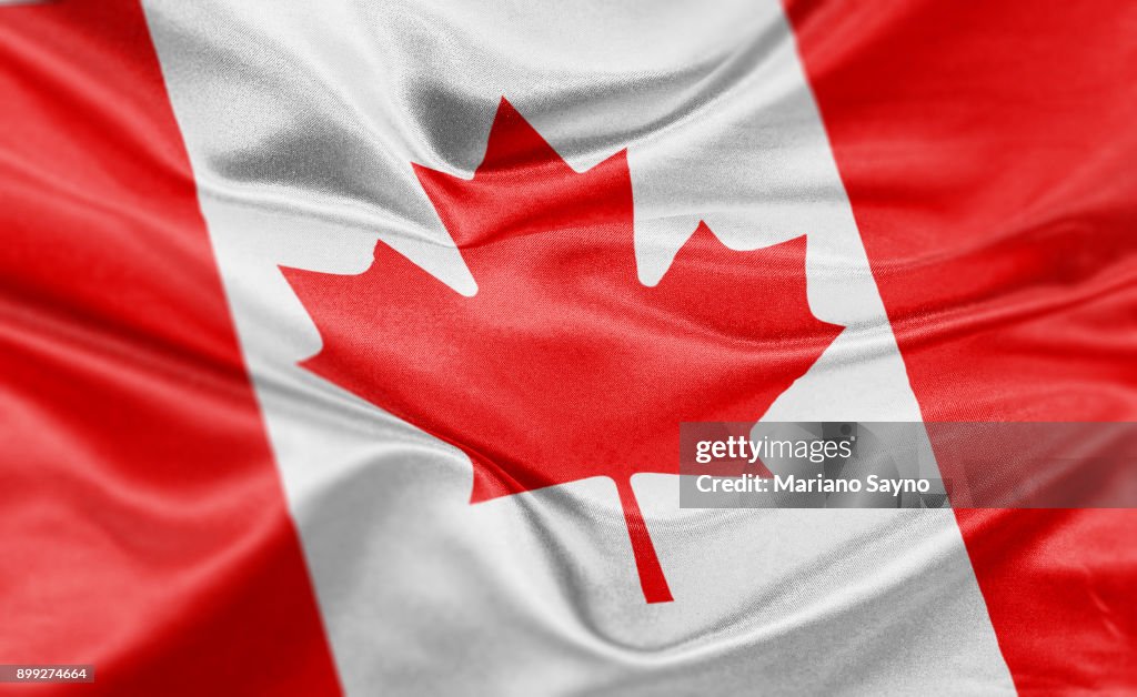 High resolution digital render of Canada flag