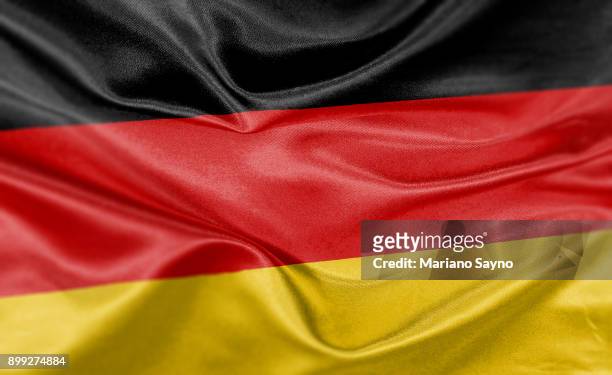 high resolution digital render of germany flag - deutschland stock-fotos und bilder