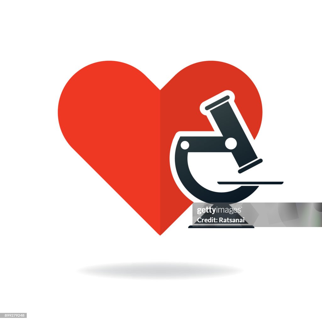 Heart Science Vector Science Heart Concept High-Res Vector Graphic - Getty Images