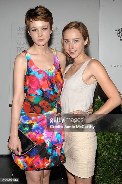 Actresses Carey Mulligan and Zoe Kazan attend the premiere of "The September Issue" at The Museum of Modern Art on August 19, 2009 in New York City.