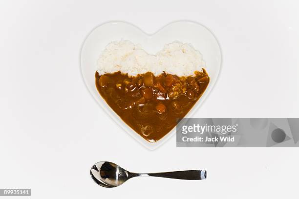 curry and rice  - jack of hearts photos et images de collection