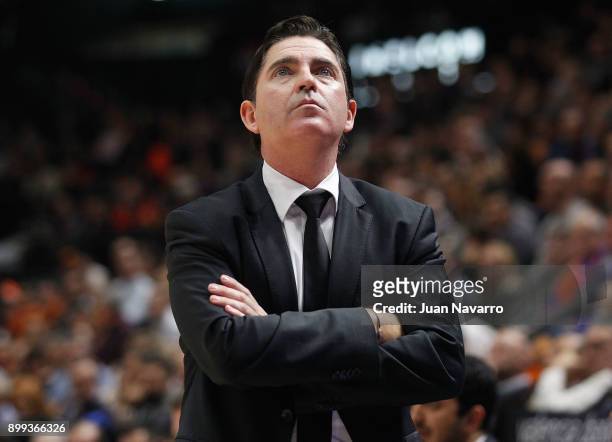 Xavi Pascual, Head Coach of Panathinaikos Superfoods Athens during the 2017/2018 Turkish Airlines EuroLeague Regular Season Round 15 game between...