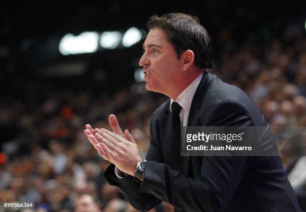 Xavi Pascual, Head Coach of Panathinaikos Superfoods Athens during the 2017/2018 Turkish Airlines EuroLeague Regular Season Round 15 game between...