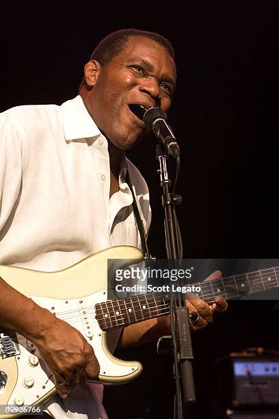 Robert Cray performs at the DTE Energy Center August 19, 2009 in Clarkston, Michigan.