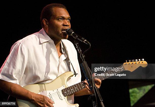 Robert Cray performs at the DTE Energy Center August 19, 2009 in Clarkston, Michigan.