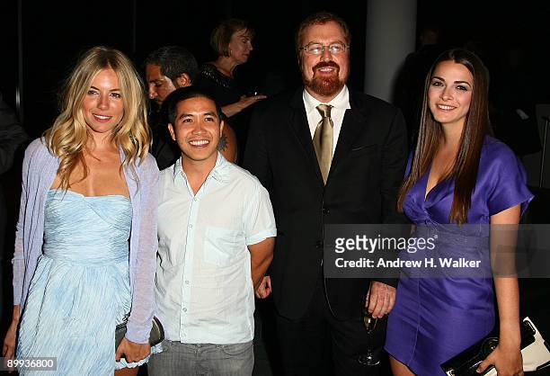 Actress Sienna Miller, fashion designer Thakoon Panichgul, director R.J. Cutler and Bee Shaffer attend the after party for the New York special...