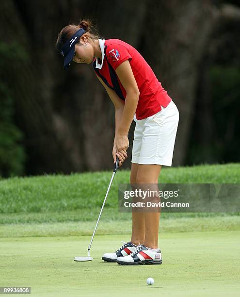 Kristen Park of the USA during the final day of the 2009 Junior Solheim Cup Matches, at the Aurora Country Club on August 19, 2009 in Aurora, Ilinois