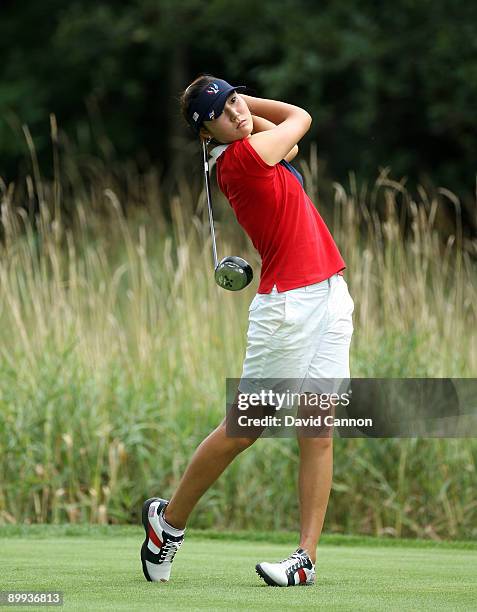 Kristen Park of the USA during the final day of the 2009 Junior Solheim Cup Matches, at the Aurora Country Club on August 19, 2009 in Aurora, Ilinois