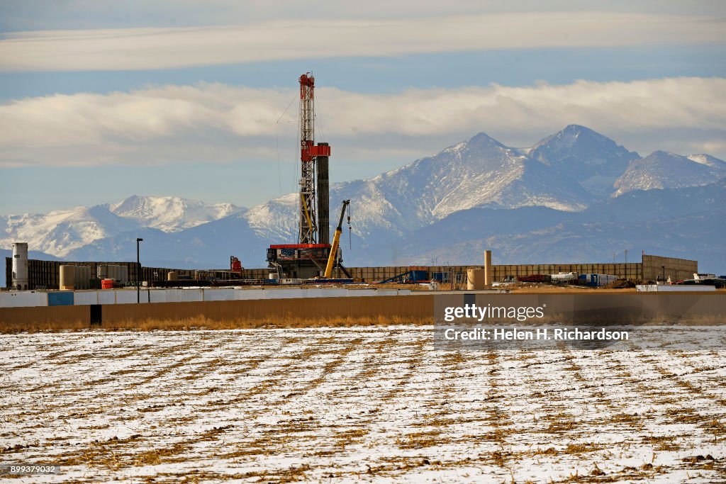 Fracking operations along the Front Range of Colorado.