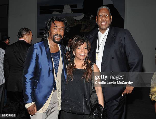 Singers Nick Ashford and Valerie Simpson with Andre Leon Talley attend "The September Issue" premiere after party at The Museum of Modern Art on...