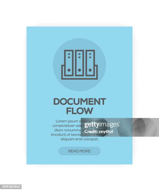 document flow concept - value stream stock illustrations
