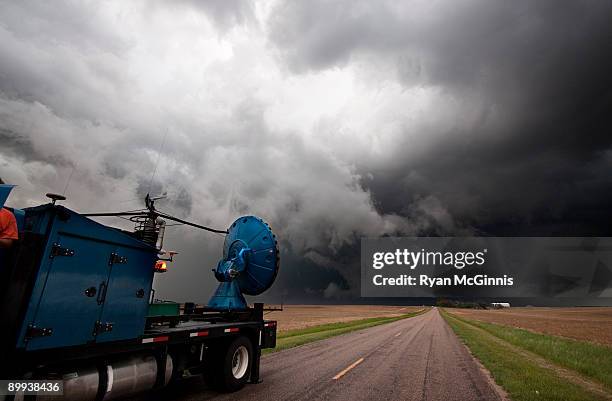 doppler on wheels - weather radar stock pictures, royalty-free photos & images