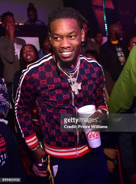 Offset of The Group Migos attends the Gucci Mane "El Gato The Human Glacier" album release party at Gold Room on December 22, 2017 in Atlanta,...