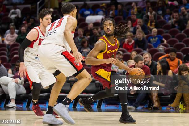 Marcus Thornton of the Canton Charge handles the ball against the Windy City Bulls on December 28, 2017 at Quicken Loans Arena in Cleveland, Ohio....