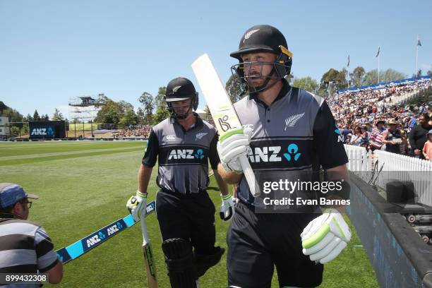 Black Caps Openers Martin Guptill and Colin Munro get ready to hard out for the start of game one in the Twenty20 series between New Zealand and the...