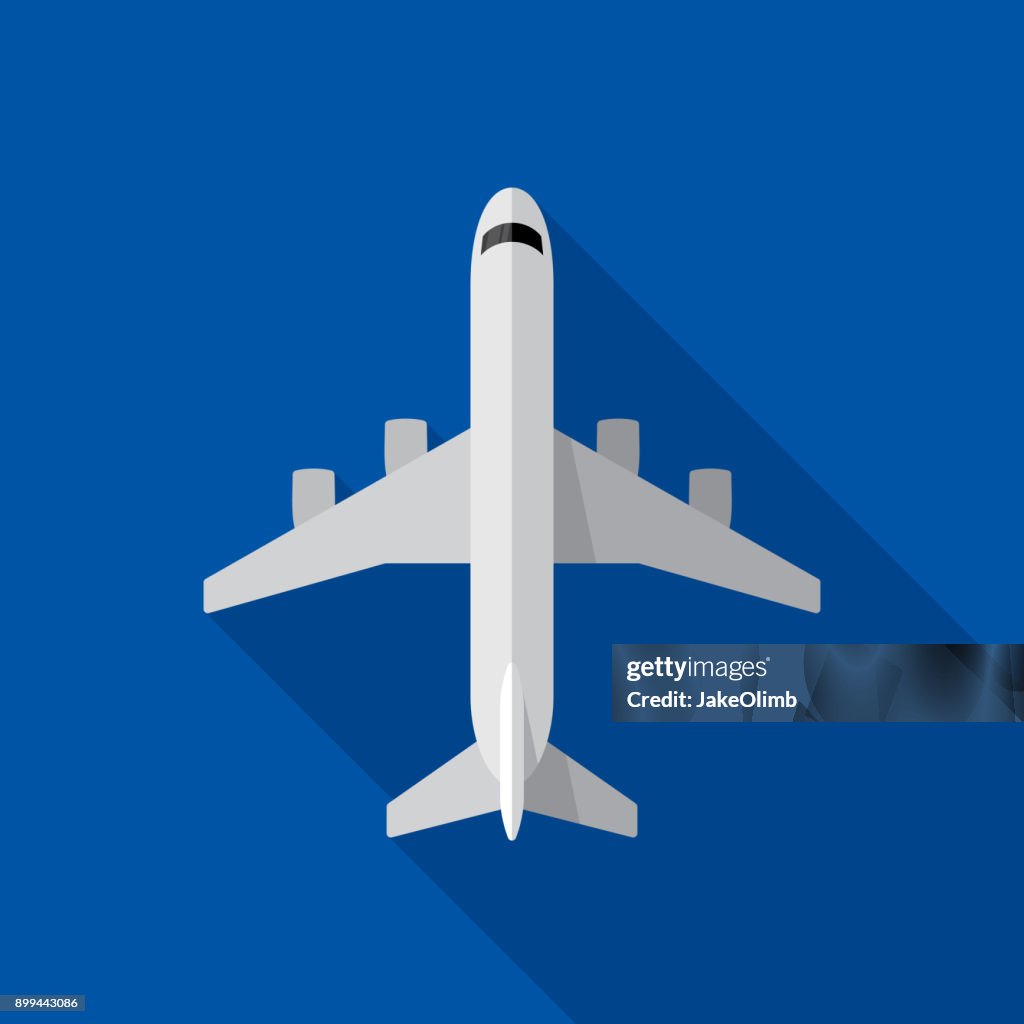 Airplane Icon Flat