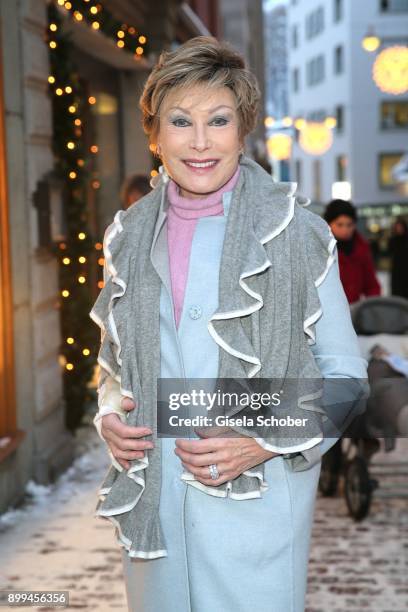 Dr. Antje-Katrin Kuehnemann at Cafe Hanselmann before the Charity Gala on December 28, 2017 in St. Moritz, Switzerland.