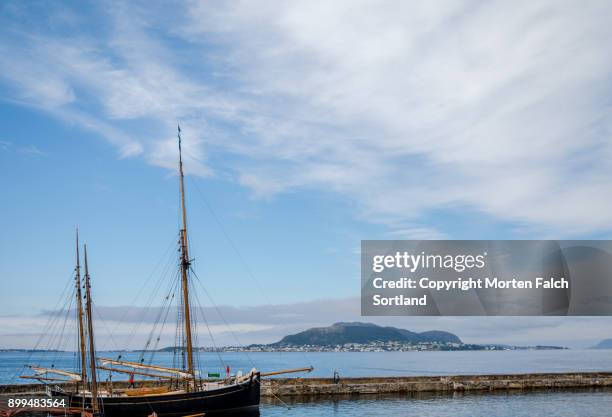 sailing yacht, ålesund, norway - 470 sailboat stock pictures, royalty-free photos & images
