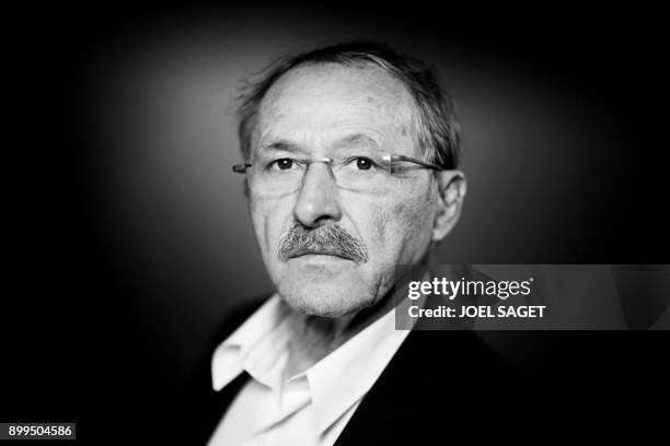 French Rugby Union national team coach Jacques Brunel poses during a photo session in Paris, on December 27, 2017. Bordeaux boss Brunel takes over...