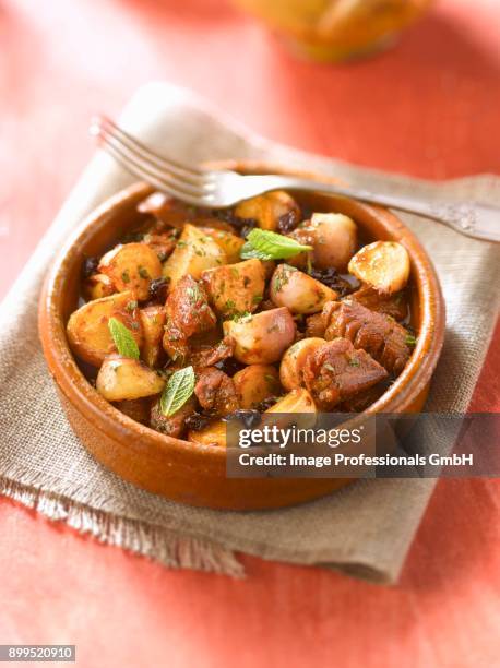 lamb and turniptajine - tajine stock pictures, royalty-free photos & images