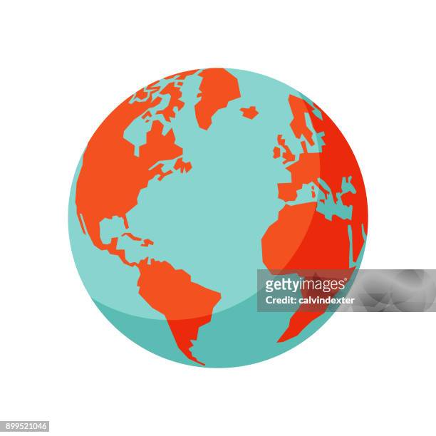 stockillustraties, clipart, cartoons en iconen met earth globe - globe vector