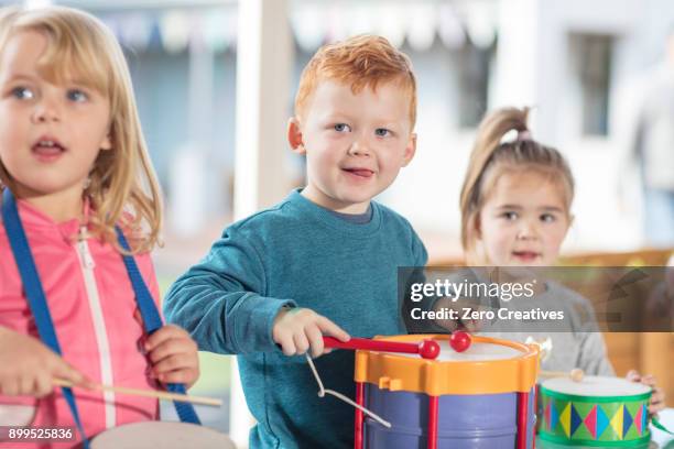 Preschoolers Using Instruments Kindergarten Musical Instruments Photos and Premium High Res Pictures ...