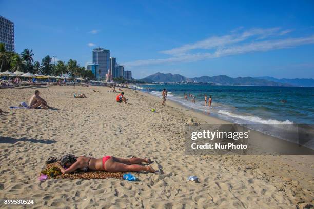 Nha Trang city popular international tourist destination known for its tropical beaches and scuba diving facilities. There are popular hotel chains...