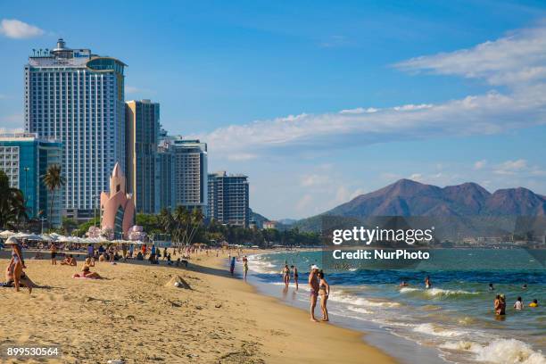 Nha Trang city popular international tourist destination known for its tropical beaches and scuba diving facilities. There are popular hotel chains...