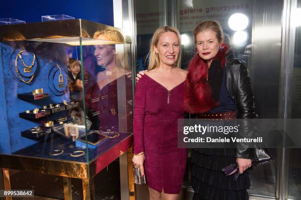 Diana Widmaier-Picasso and Elena Foster attend Galerie Gmurzynska Hosts Diana Widmaier-Picasso in Celebration of Mene 24K and Yves Klein on December...