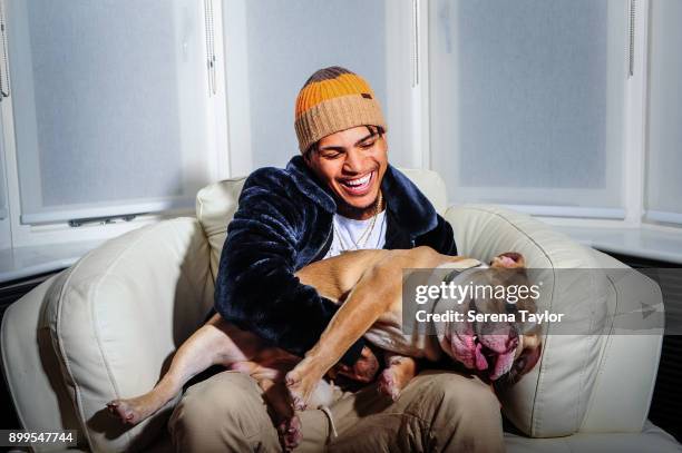 DeAndre Yedlin poses for photos during a photo shoot in Jesmond on November 30 in Newcastle upon Tyne, England.