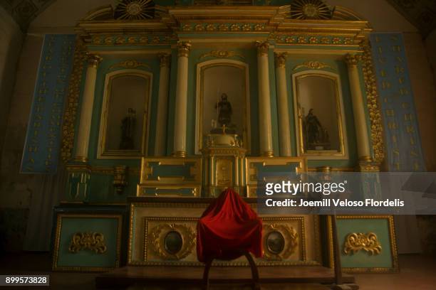 altar of lazi church (siquijor, philippines) - joemill flordelis stock pictures, royalty-free photos & images