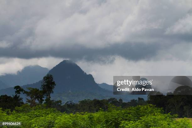 sao tomé and principe, principe island, pico papagaio and pico joao dias pai - 2016 243 stock pictures, royalty-free photos & images