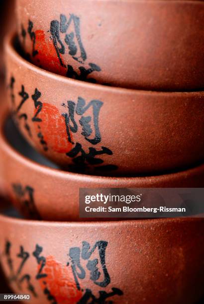 tea cups stacked up - stackable stock pictures, royalty-free photos & images