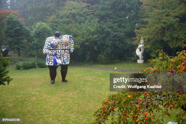 Sculpture at the Hakone Open-Air Museum which is Japans first open-air museum, opened in 1969 in Hakone in Ashigarashimo District, Kanagawa...