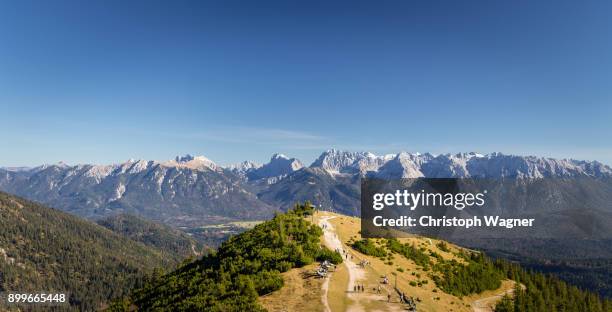 bavarian alps - wank - bavarian alps stock pictures, royalty-free photos & images