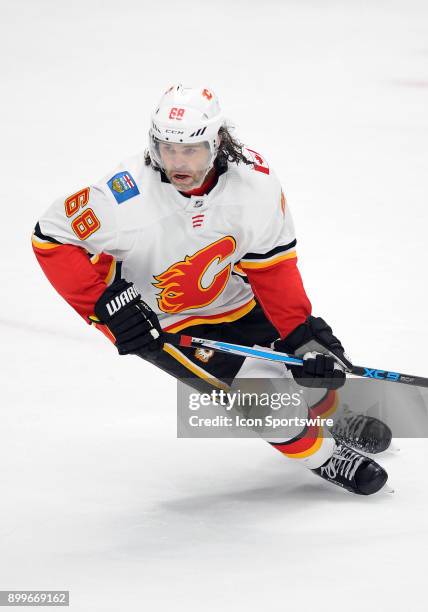 Calgary Flames rightwing Jaromir Jagr in action during the third period of a game against the Anaheim Ducks, on December 29 at the Honda Center in...