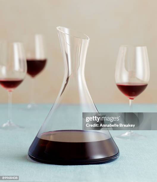 carafe of red wine - carafe stock pictures, royalty-free photos & images