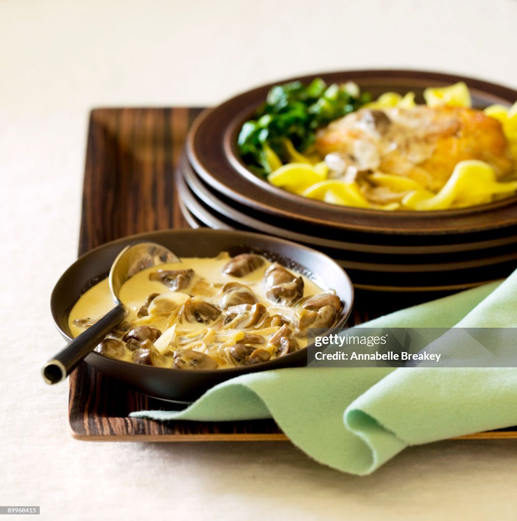 Mushroom cream sauce