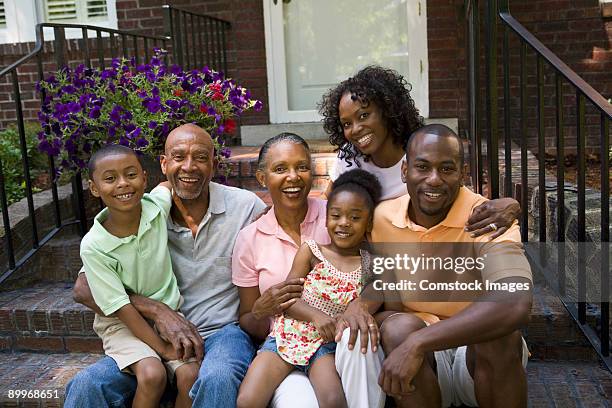 family together outside - 7 steps stock pictures, royalty-free photos & images