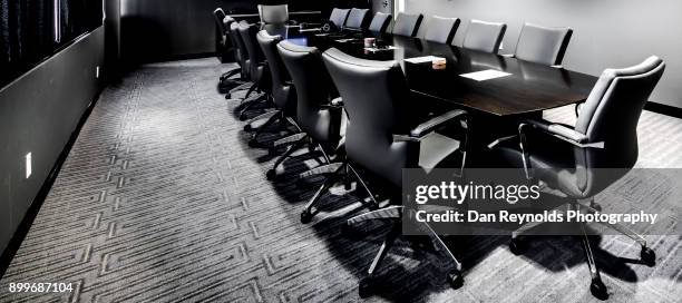 modern conference room interior - chairperson stock pictures, royalty-free photos & images