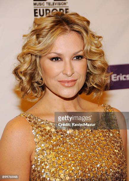 Singer Anastacia arrives for the 2008 MTV Europe Music Awards held at at the Echo Arena on November 6, 2008 in Liverpool, England.