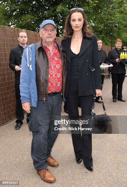 David Bailey and his wife Catherine attend the annual Summer Party at the Serpentine Gallery on July 9, 2009 in London, England.